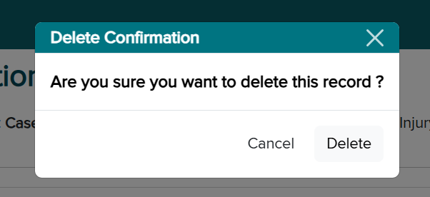 delete confirmation