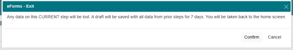 confirm to save draft