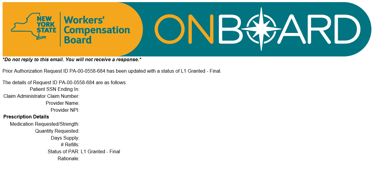 PBM Email Notification Example