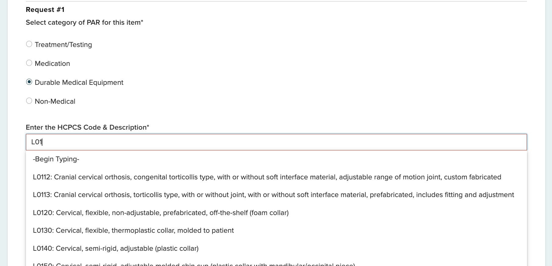 HCPCS Codes List